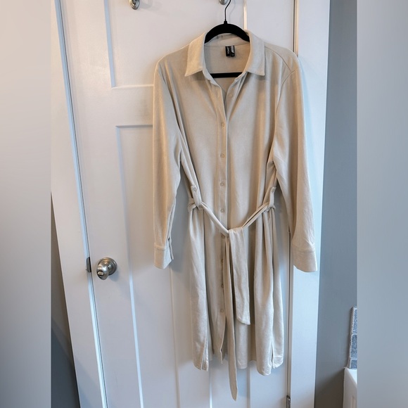 Ravel sueded button down dress size large - Picture 1 of 9